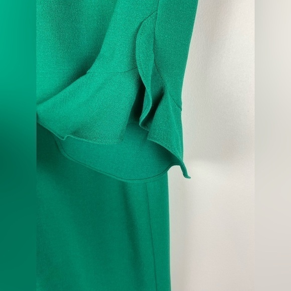 Karl Lagerfeld Paris Green Lynn Fitted Shift Dress, Emerald Green, Size 0 - Picture 4 of 14
